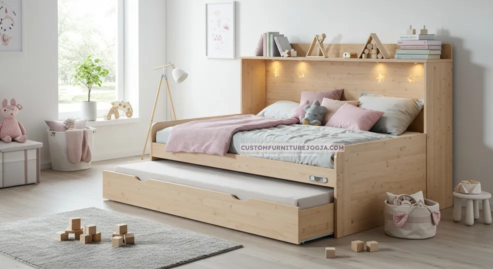Jasa pembuatan tempat tidur anak custom berkualitas di Jogja